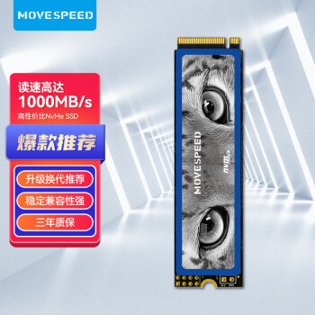 MOVE SPEED 移速 美洲豹 NVMe M.2 固态硬盘 128GB（PCI-E3.0）