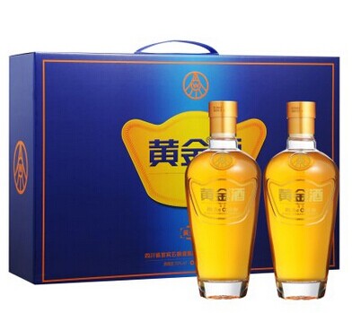 五粮液黄金酒万福礼盒39度480ml2