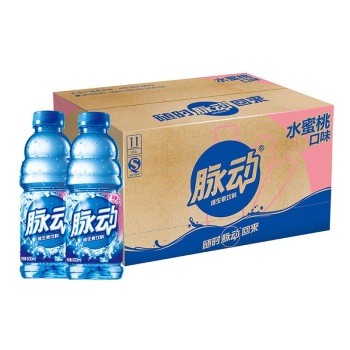 脉动mizone维生素饮料水蜜桃味600ml15瓶整箱