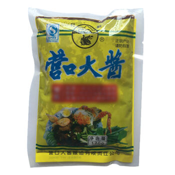 1元 限一件 查干湖 东北大酱辽宁营口大酱170g正宗东北黄豆酱