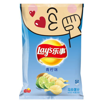 【京东超市】乐事(lay's)薯片 青柠味 70g(新老包装随机发货)