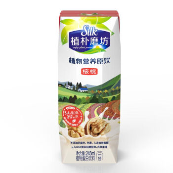 【京东超市】植朴磨坊(silk) 植物营养原饮(核桃) 245ml*12 礼盒装