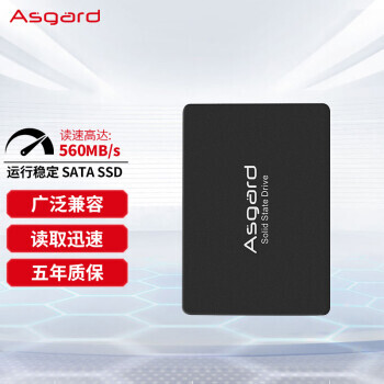 Asgard 阿斯加特 AS SATA 固态硬盘 500GB（SATA3.0） 259元
