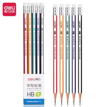 deli 得力 DL-33431 六角杆铅笔 10支装 多款可选