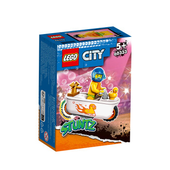 LEGO 乐高 积木 城市系列CITY 60333 浴缸特技摩托车 5岁+ 儿童玩具 男孩女孩生日礼物 6月上新