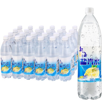 气泡森林 上海风味盐汽水饮料（无糖型）24瓶 软瓶装不含蔗糖0脂肪0卡碳酸饮料 600ml*24瓶 盐汽水塑膜量贩装