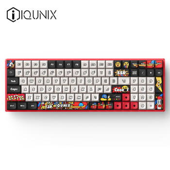 IQUNIX F97-涂鴉日記-紅 三模機械鍵盤 紅軸 100鍵