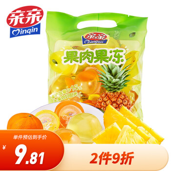 Qinqin 親親 果肉果凍 橘子菠蘿口味 520g