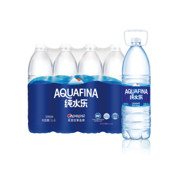 AQUAFINA 纯水乐 饮用天然水 饮用水 纯净水 1.5L*8瓶 整箱装  百事出品