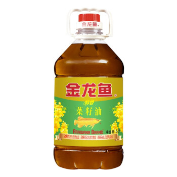 金龙鱼食用油醇香纯香菜籽油5L