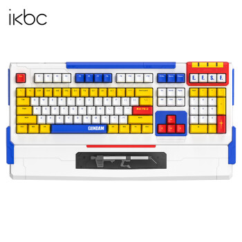 ikbc 高达游戏键盘机械键盘无线键盘cherry轴樱桃键盘电竞高达2.0有线+无线2.4G CHERRY青轴