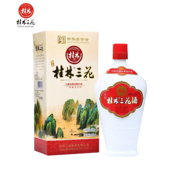 桂林三花 珍品 乳白瓶 52%vol 米香型白酒 450ml 单瓶装