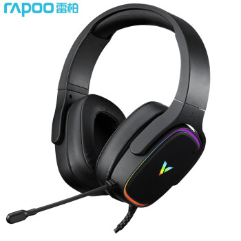 RAPOO 雷柏 VH700 游戏耳机 7.1声道耳麦 电竞耳机头戴式 电脑耳机有线 台式吃鸡网课耳机 黑色