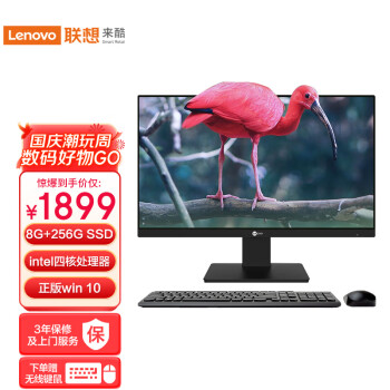 Lecoo 联想(lenovo)来酷一体机商务办公家用电脑23.8英寸（赛扬J4125 8G 256G Windows10 ） 含无线键鼠