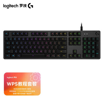 logitech 罗技 G512 104键 有线机械键盘 黑色 罗技T轴 RGB