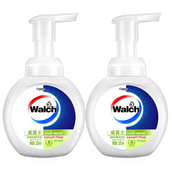 Walch 威露士 泡沫洗手液 225ml*2 （青柠盈润 消毒99.9%洗手液 家庭便携） 25.5元