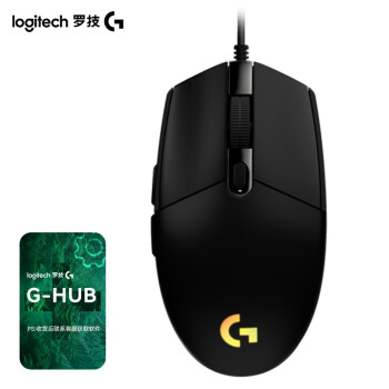 logitech 羅技 G102 二代 有線鼠標 8000DPI RGB 黑色