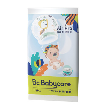 babycare Air Pro弱酸日用婴儿拉拉裤 试用装L码-4片/包-(9-14kg) 大号婴儿尿不湿