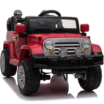BeRica 贝瑞佳 儿童电动车JJ245红色四轮驱动摇摆遥控婴儿小孩玩具车可坐人宝宝童车汽车