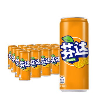 Fanta 芬达 碳酸饮料 橙味汽水 330ml*24罐