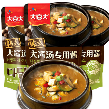 大喜大 韩式大酱汤专用酱300g 传统生大酱地道韩式 石锅豆腐汤 调味品调味料 希杰出品