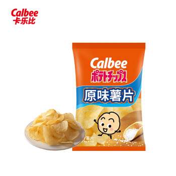 Calbee 卡乐比 经典薯片系列 原味70g 休闲零食 休闲膨化食品