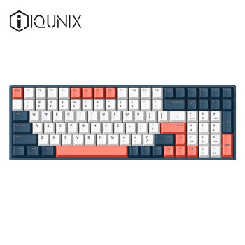 IQUNIX F97珊瑚海 机械键盘 三模热插拔客制化键盘 无线蓝牙游戏键盘 100键电脑键盘 cherry青轴无光版