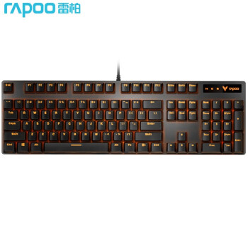 RAPOO 雷柏 V500PRO 单光版 机械光键盘 黑轴