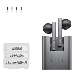 FIIL 斐耳耳机 CC2 爱与和平贴纸版 半入耳式真无线蓝牙降噪耳机 钛空灰 279元包邮