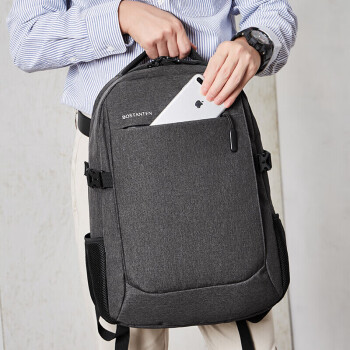 波斯丹顿 男士双肩包男生高中生中学生初中生大学生书包潮流男款出差旅游背包大容量笔记本电脑包
