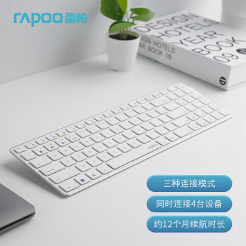 RAPOO 雷柏 E9300G 无线键盘 白色