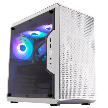 酷冷至尊 CoolerMaster)Q500L 白色版 ATX电脑机箱(ATX/配两块防尘网/透明侧板/电源上置/支持长显卡)
