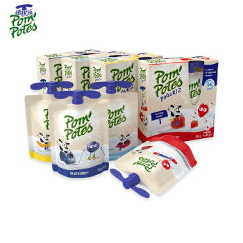 POM\'POTES 法优乐 Pompotes)儿童酸奶法国原装进口宝宝零食非果泥 混合口味85g*16袋
