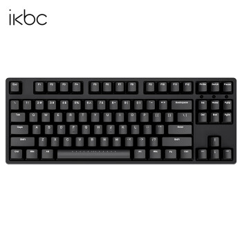 ikbc W200 87键 2.4G无线机械键盘 黑色 Cherry红轴 无光