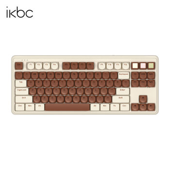 ikbc 歌帝梵 87键 2.4G蓝牙 双模无线机械键盘 巧克力 ttc红轴 无光