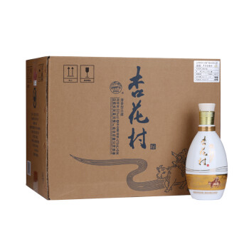 汾酒杏花村印象清香型白酒53度475ml6瓶