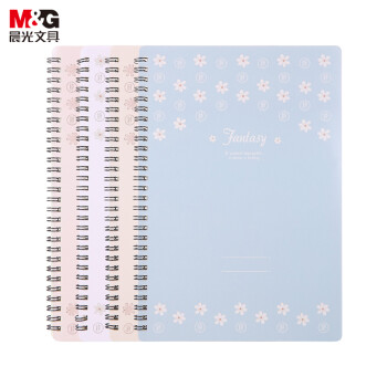 M&G 晨光 绮域系列 APY7AZ56 螺旋双线圈笔记本 B5/60张 4本装