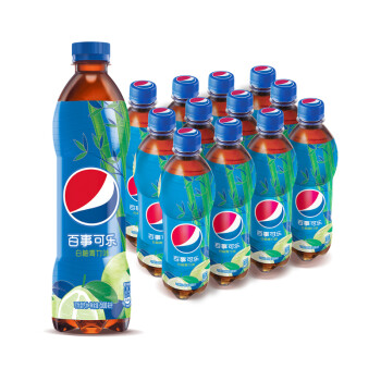 移动端：pepsi 百事 可乐 Pepsi 太汽系列 白柚青竹口味 汽水 碳酸饮料整箱 瓶装 500ml*12瓶 百事出品