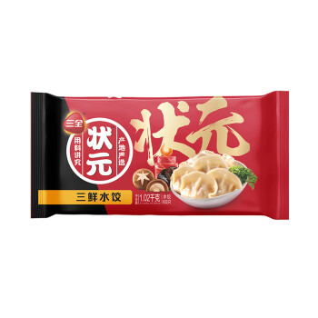 三全 状元 水饺 三鲜口味 60只 1.02kg