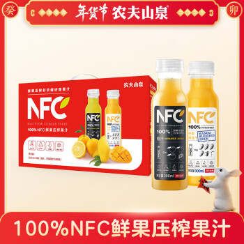 农夫山泉 NFC果汁饮料 300ml*12瓶