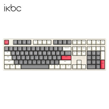 ikbc W210 108键 蓝牙双模机械键盘 时光灰 Cherry茶轴 无光