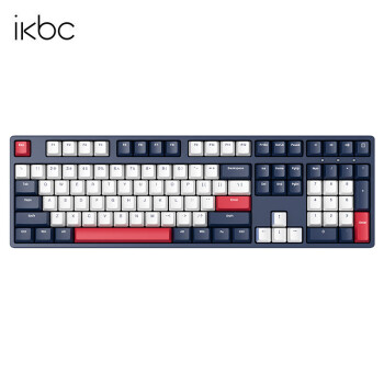 ikbc C200 87键 有线机械键盘 深灰 Cherry红轴 无光