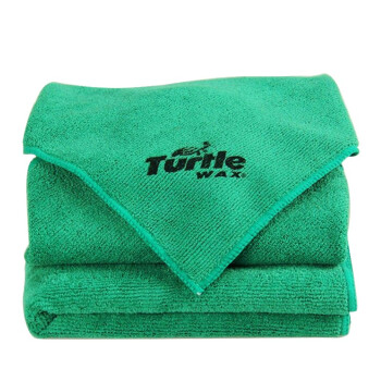 Turtle Wax 龟牌 洗车毛巾 40*40 (3条装) 擦车专用毛巾加厚擦车布清洁洗车抹布