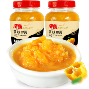 Nanguo 南国 海南特产 南国 黄灯笼辣椒酱 火锅蘸料 香辣味135g*2瓶
