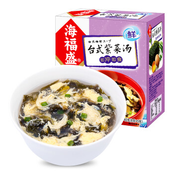 海福盛 方便速食汤 台湾紫菜汤 冲泡即食汤 FD冻干汤块 8g