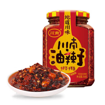 川南 醬料 油辣子258g 辣椒醬紅油辣椒 拌飯拌面拌涼菜調味品