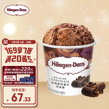 哈根达斯 冰淇淋 比利时巧克力口味 473ml