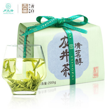 卢正浩 2022新茶茶叶绿茶明前一级龙井茶清茗醇春茶传统年货纸包200g 143.2元