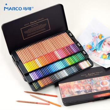 MARCO 马可 雷诺阿系列 3100-120TN 油性彩色铅笔 120色 配笔刨