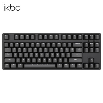 ikbc C87 87键 有线机械键盘 正刻 黑色 Cherry青轴 无光